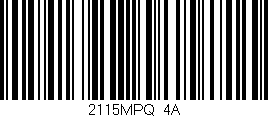 Código de barras (EAN, GTIN, SKU, ISBN): '2115MPQ/4A'
