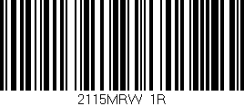 Código de barras (EAN, GTIN, SKU, ISBN): '2115MRW/1R'