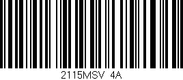 Código de barras (EAN, GTIN, SKU, ISBN): '2115MSV/4A'