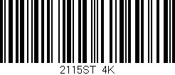 Código de barras (EAN, GTIN, SKU, ISBN): '2115ST/4K'