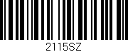 Código de barras (EAN, GTIN, SKU, ISBN): '2115SZ'