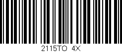 Código de barras (EAN, GTIN, SKU, ISBN): '2115TO/4X'