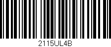 Código de barras (EAN, GTIN, SKU, ISBN): '2115UL4B'