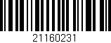 Código de barras (EAN, GTIN, SKU, ISBN): '21160231'