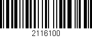 Código de barras (EAN, GTIN, SKU, ISBN): '2116100'