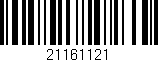 Código de barras (EAN, GTIN, SKU, ISBN): '21161121'