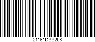 Código de barras (EAN, GTIN, SKU, ISBN): '21161DBB206'