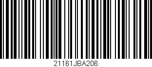 Código de barras (EAN, GTIN, SKU, ISBN): '21161JBA206'