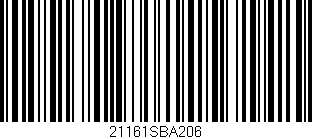 Código de barras (EAN, GTIN, SKU, ISBN): '21161SBA206'