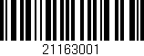 Código de barras (EAN, GTIN, SKU, ISBN): '21163001'