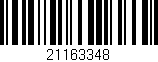 Código de barras (EAN, GTIN, SKU, ISBN): '21163348'