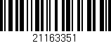 Código de barras (EAN, GTIN, SKU, ISBN): '21163351'