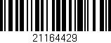 Código de barras (EAN, GTIN, SKU, ISBN): '21164429'