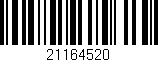 Código de barras (EAN, GTIN, SKU, ISBN): '21164520'