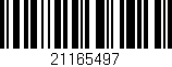 Código de barras (EAN, GTIN, SKU, ISBN): '21165497'
