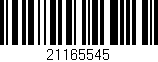 Código de barras (EAN, GTIN, SKU, ISBN): '21165545'