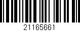 Código de barras (EAN, GTIN, SKU, ISBN): '21165661'