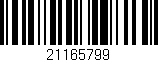 Código de barras (EAN, GTIN, SKU, ISBN): '21165799'