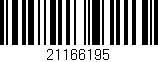 Código de barras (EAN, GTIN, SKU, ISBN): '21166195'
