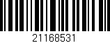 Código de barras (EAN, GTIN, SKU, ISBN): '21168531'
