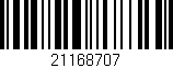 Código de barras (EAN, GTIN, SKU, ISBN): '21168707'