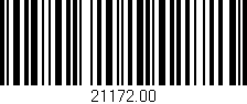 Código de barras (EAN, GTIN, SKU, ISBN): '21172.00'