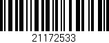 Código de barras (EAN, GTIN, SKU, ISBN): '21172533'
