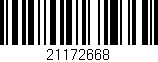 Código de barras (EAN, GTIN, SKU, ISBN): '21172668'