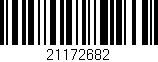 Código de barras (EAN, GTIN, SKU, ISBN): '21172682'