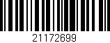 Código de barras (EAN, GTIN, SKU, ISBN): '21172699'