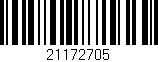 Código de barras (EAN, GTIN, SKU, ISBN): '21172705'