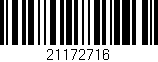 Código de barras (EAN, GTIN, SKU, ISBN): '21172716'