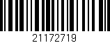 Código de barras (EAN, GTIN, SKU, ISBN): '21172719'