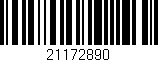 Código de barras (EAN, GTIN, SKU, ISBN): '21172890'