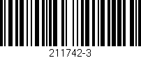 Código de barras (EAN, GTIN, SKU, ISBN): '211742-3'