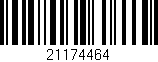 Código de barras (EAN, GTIN, SKU, ISBN): '21174464'