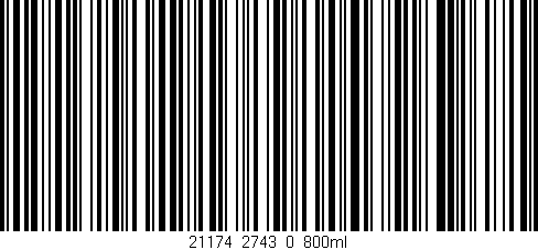 Código de barras (EAN, GTIN, SKU, ISBN): '21174_2743_0_800ml'