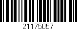 Código de barras (EAN, GTIN, SKU, ISBN): '21175057'