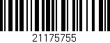 Código de barras (EAN, GTIN, SKU, ISBN): '21175755'