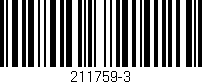Código de barras (EAN, GTIN, SKU, ISBN): '211759-3'