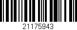 Código de barras (EAN, GTIN, SKU, ISBN): '21175943'