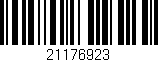 Código de barras (EAN, GTIN, SKU, ISBN): '21176923'