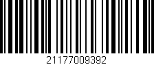 Código de barras (EAN, GTIN, SKU, ISBN): '21177009392'