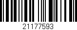 Código de barras (EAN, GTIN, SKU, ISBN): '21177593'