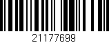 Código de barras (EAN, GTIN, SKU, ISBN): '21177699'