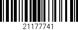 Código de barras (EAN, GTIN, SKU, ISBN): '21177741'