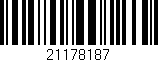 Código de barras (EAN, GTIN, SKU, ISBN): '21178187'