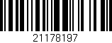 Código de barras (EAN, GTIN, SKU, ISBN): '21178197'