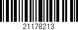 Código de barras (EAN, GTIN, SKU, ISBN): '21178213'