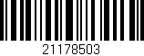 Código de barras (EAN, GTIN, SKU, ISBN): '21178503'